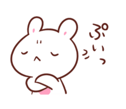 Love marshmallow rabbit sticker #9917107