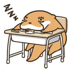 Kotsumetti Of Small Clawed Otter 05 By Kagijouurushi Sticker Kotsumetti Of Small Clawed Otter 05 By Kagijouurushi Sticker