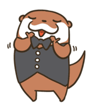 Kotsumetti of Small-clawed otter 05 sticker #9917138