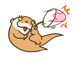 Kotsumetti of Small-clawed otter 05 sticker #9917149