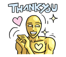 AsB - 105 Goldy The Goldenman sticker #9917835