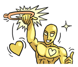 AsB - 105 Goldy The Goldenman sticker #9917842