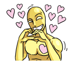 AsB - 105 Goldy The Goldenman sticker #9917846