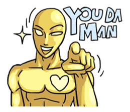 AsB - 105 Goldy The Goldenman sticker #9917849