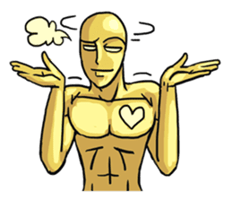 AsB - 105 Goldy The Goldenman sticker #9917855