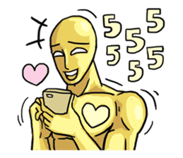 AsB - 105 Goldy The Goldenman sticker #9917856