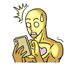 AsB - 105 Goldy The Goldenman sticker #9917857