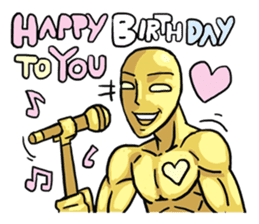 AsB - 105 Goldy The Goldenman sticker #9917863