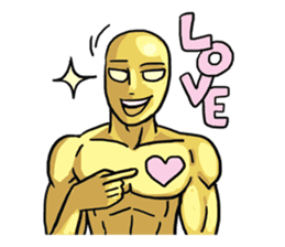 AsB - 105 Goldy The Goldenman sticker #9917866