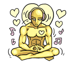 AsB - 105 Goldy The Goldenman sticker #9917867