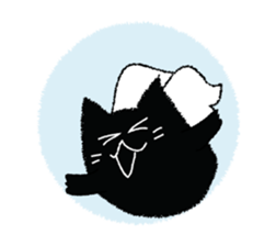A black cat will answer 9. sticker #9918373