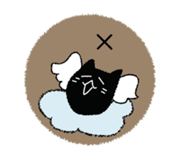 A black cat will answer 9. sticker #9918377