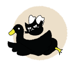 A black cat will answer 9. sticker #9918379