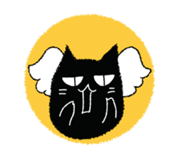 A black cat will answer 9. sticker #9918382