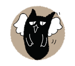 A black cat will answer 9. sticker #9918387