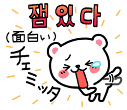 Korean Bear3 Korean & Japanese. sticker #9918412