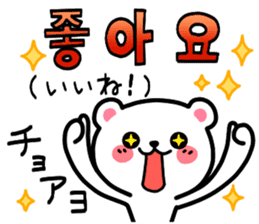 Korean Bear3 Korean & Japanese. sticker #9918424