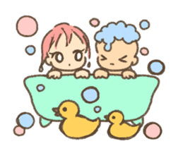 Daughter and son and I. sticker #9919346