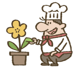 Chef Louie from Happy Sandwich Cafe sticker #9919512