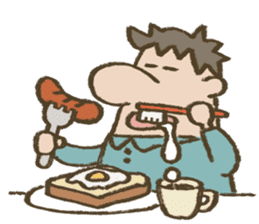 Chef Louie from Happy Sandwich Cafe sticker #9919514