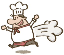 Chef Louie from Happy Sandwich Cafe sticker #9919515