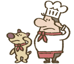 Chef Louie from Happy Sandwich Cafe sticker #9919516