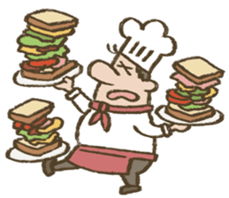 Chef Louie from Happy Sandwich Cafe sticker #9919517