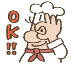 Chef Louie from Happy Sandwich Cafe sticker #9919518