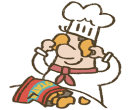 Chef Louie from Happy Sandwich Cafe sticker #9919521