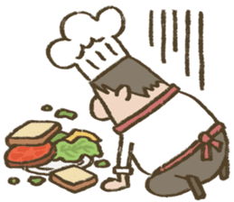 Chef Louie from Happy Sandwich Cafe sticker #9919524