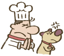 Chef Louie from Happy Sandwich Cafe sticker #9919525