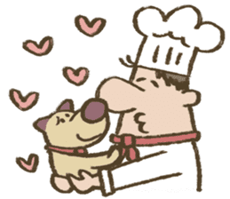 Chef Louie from Happy Sandwich Cafe sticker #9919526