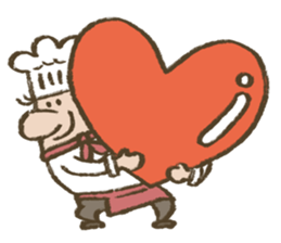 Chef Louie from Happy Sandwich Cafe sticker #9919527