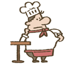 Chef Louie from Happy Sandwich Cafe sticker #9919529