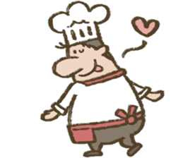 Chef Louie from Happy Sandwich Cafe sticker #9919536