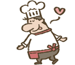 Chef Louie from Happy Sandwich Cafe sticker #9919536
