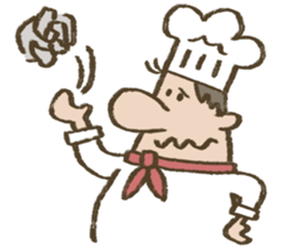 Chef Louie from Happy Sandwich Cafe sticker #9919537