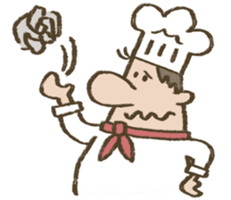 Chef Louie from Happy Sandwich Cafe sticker #9919537