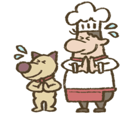 Chef Louie from Happy Sandwich Cafe sticker #9919538