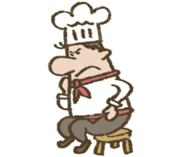 Chef Louie from Happy Sandwich Cafe sticker #9919543