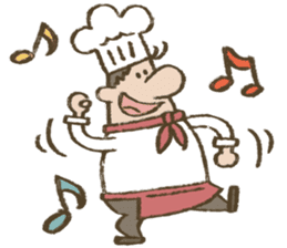 Chef Louie from Happy Sandwich Cafe sticker #9919550