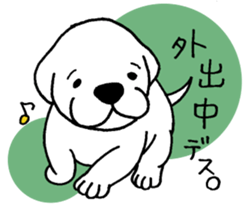 Labrador Retriever baby. sticker #9920030