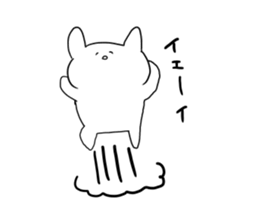 live freely rabbit and cat2. sticker #9921406