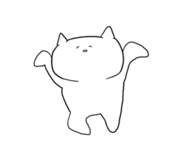 live freely rabbit and cat2. sticker #9921415