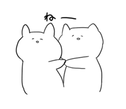 live freely rabbit and cat2. sticker #9921429