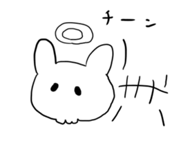 live freely rabbit and cat2. sticker #9921431