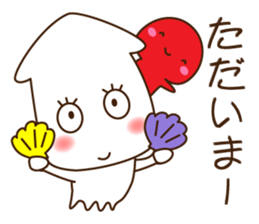 Good friend Sticker of squid and octopus sticker #9921775