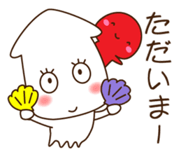 Good friend Sticker of squid and octopus sticker #9921775