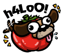 Tomadog the Tomato Dog (ID) sticker #9921992