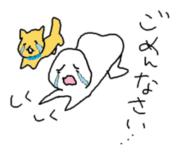 dog and human sticker #9922756